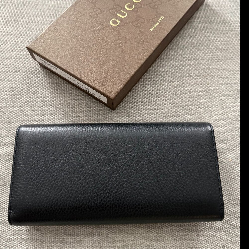 New Gucci Soho Black Continental Wallet - Picture 3 of 7